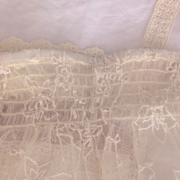 Free People *worn once* lace sheer cami top - Picture 6 of 6